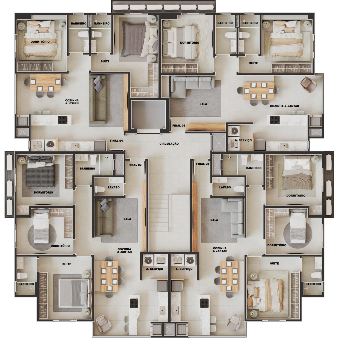 Apartamento, 2 quartos, 68 m² - Foto 23