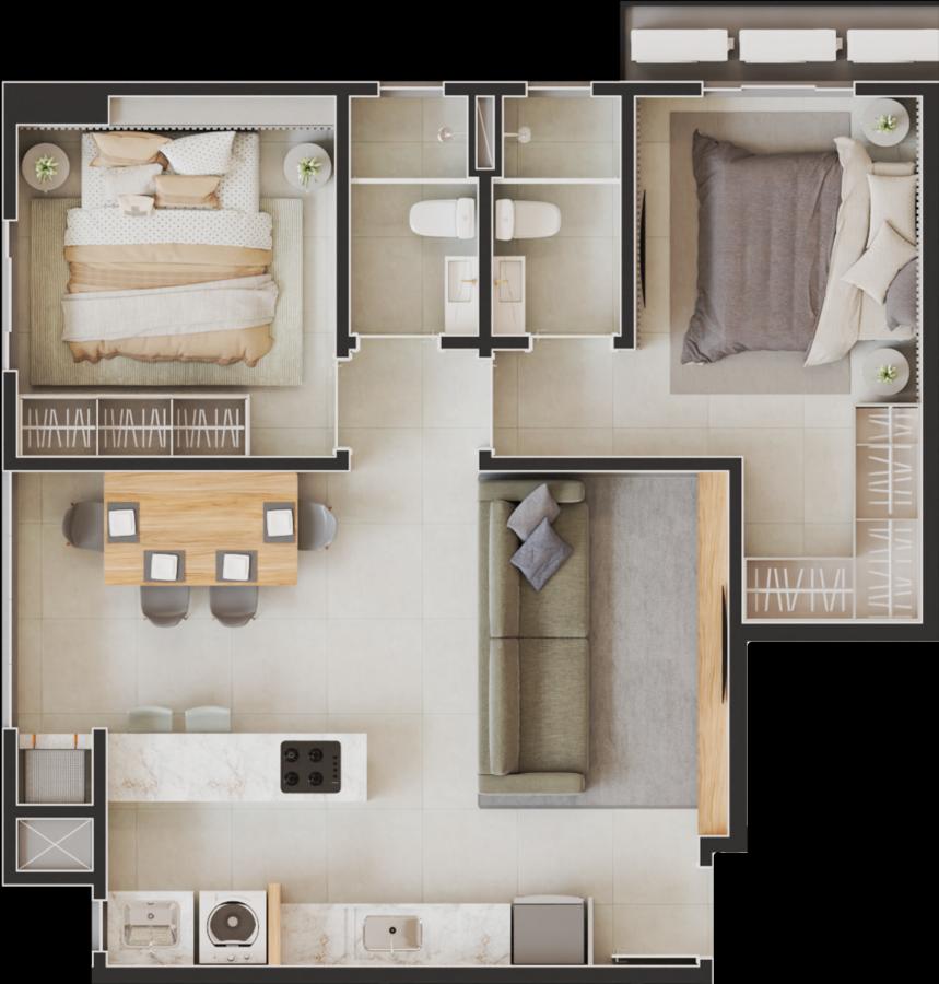 Apartamento, 2 quartos, 68 m² - Foto 20