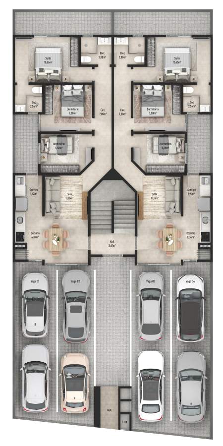 Apartamento, 3 quartos, 74 m² - Foto 30
