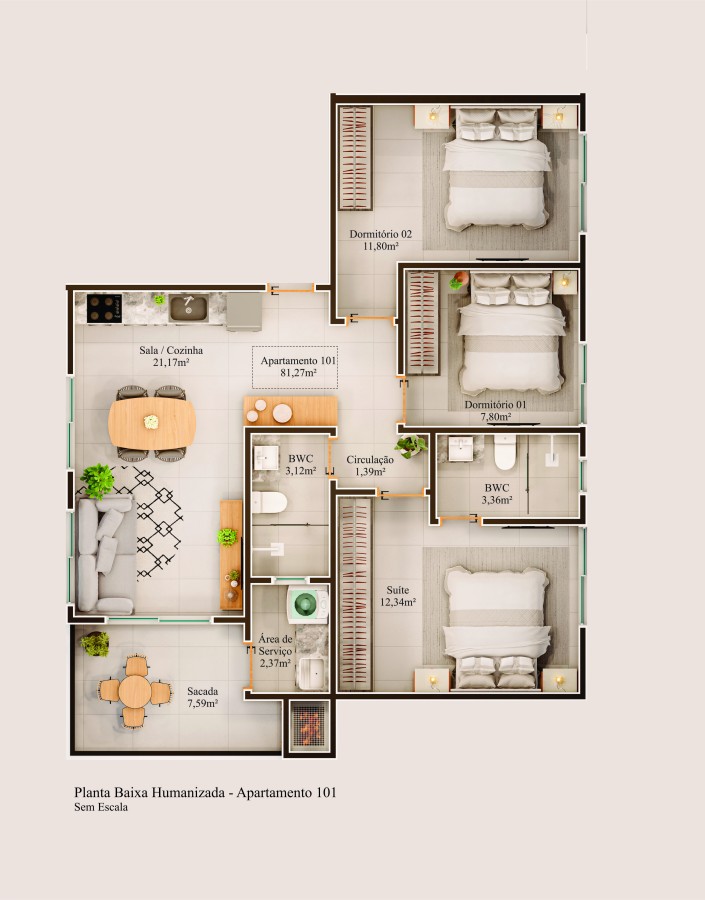 Apartamento, 3 quartos, 122 m² - Foto 22
